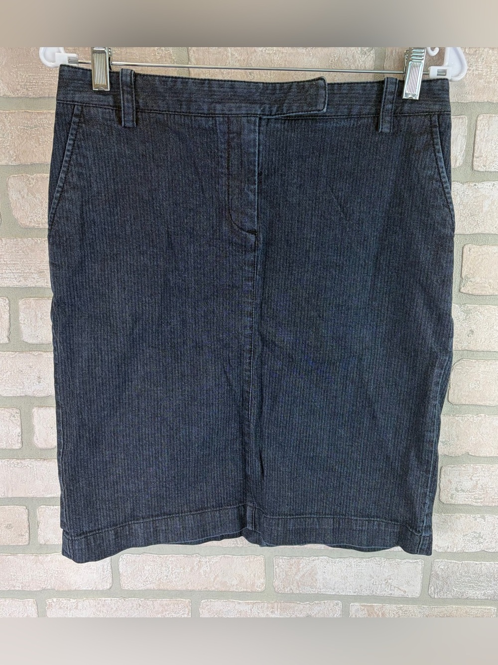 Talbots Blue Denim Pencil Skirt 6P